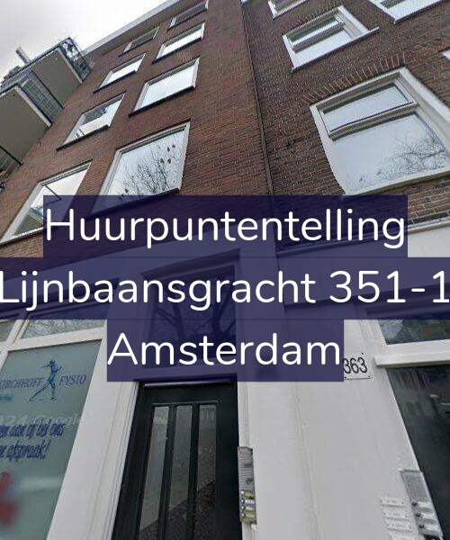 Foto gevel Huurpuntentelling voor Lijnbaansgracht 351-1, Amsterdam