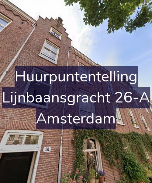 Foto gevel Huurpuntentelling voor Lijnbaansgracht 26-A, Amsterdam