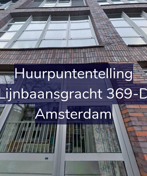 Foto gevel Huurpuntentelling voor Lijnbaansgracht 369-D, Amsterdam