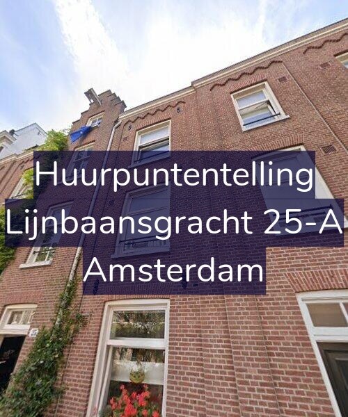 Foto gevel Huurpuntentelling voor Lijnbaansgracht 25-A, Amsterdam