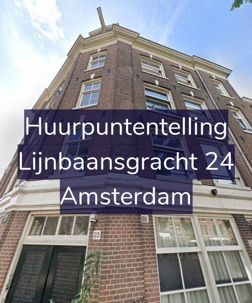 Foto gevel Huurpuntentelling voor Lijnbaansgracht 24, Amsterdam