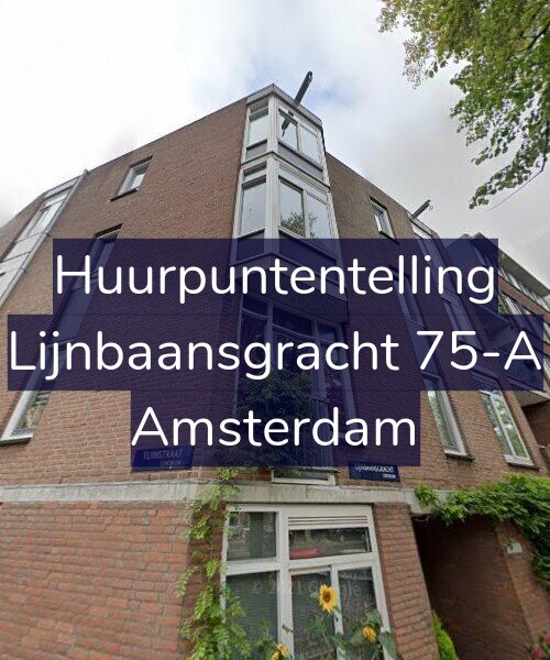Foto gevel Huurpuntentelling voor Lijnbaansgracht 75-A, Amsterdam