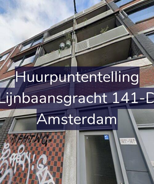 Foto gevel Huurpuntentelling voor Lijnbaansgracht 141-D, Amsterdam