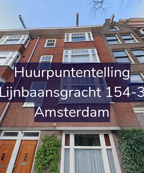 Foto gevel Huurpuntentelling voor Lijnbaansgracht 154-3, Amsterdam