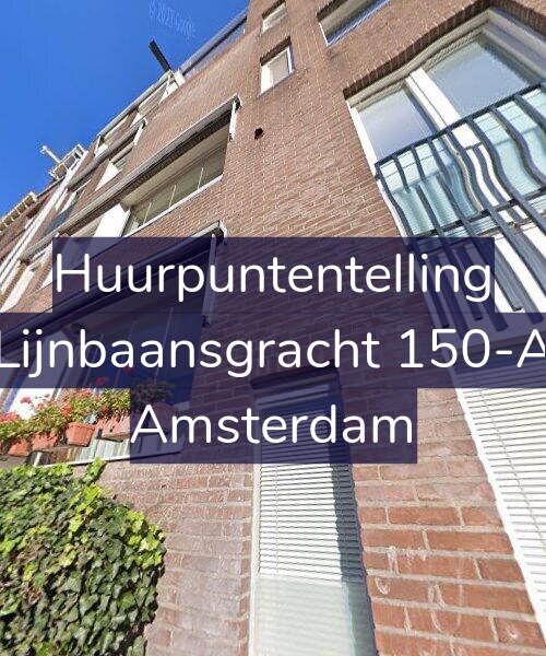 Foto gevel Huurpuntentelling voor Lijnbaansgracht 150-A, Amsterdam