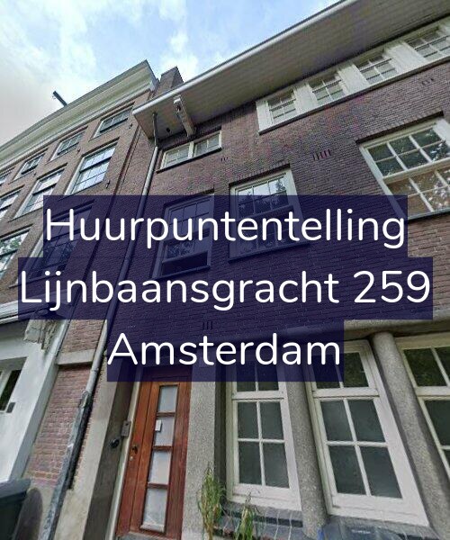 Foto gevel Huurpuntentelling voor Lijnbaansgracht 259, Amsterdam
