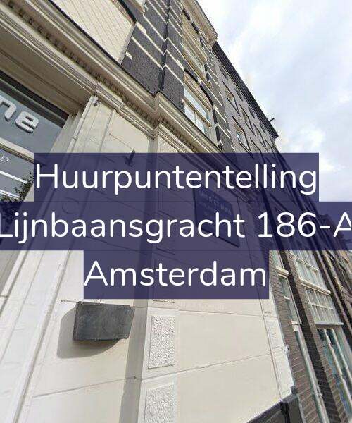 Foto gevel Huurpuntentelling voor Lijnbaansgracht 186-A, Amsterdam
