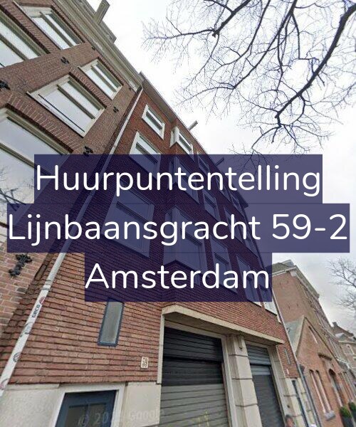 Foto gevel Huurpuntentelling voor Lijnbaansgracht 59-2, Amsterdam