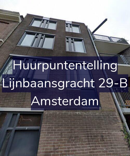 Foto gevel Huurpuntentelling voor Lijnbaansgracht 29-B, Amsterdam