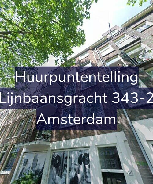 Foto gevel Huurpuntentelling voor Lijnbaansgracht 343-2, Amsterdam