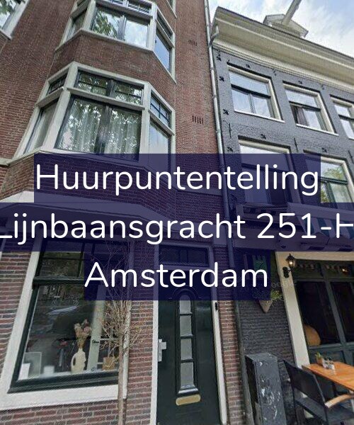 Foto gevel Huurpuntentelling voor Lijnbaansgracht 251-H, Amsterdam