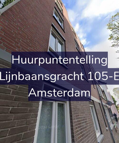 Foto gevel Huurpuntentelling voor Lijnbaansgracht 105-E, Amsterdam