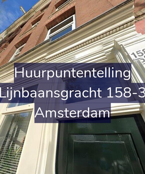 Foto gevel Huurpuntentelling voor Lijnbaansgracht 158-3, Amsterdam