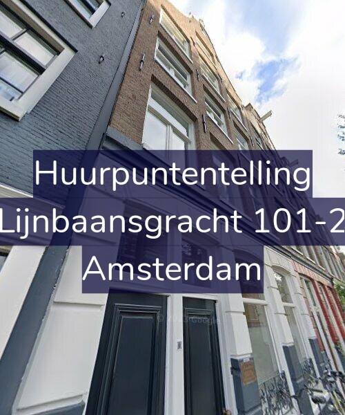 Foto gevel Huurpuntentelling voor Lijnbaansgracht 101-2, Amsterdam