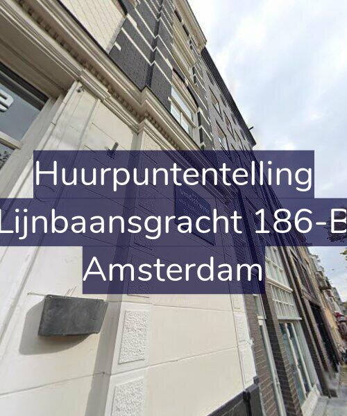 Foto gevel Huurpuntentelling voor Lijnbaansgracht 186-B, Amsterdam
