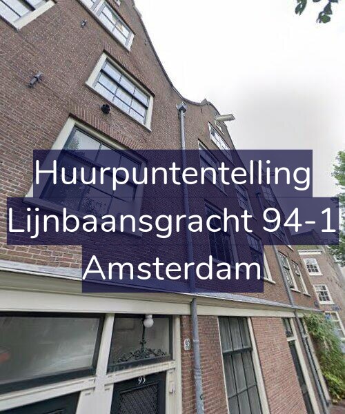 Foto gevel Huurpuntentelling voor Lijnbaansgracht 94-1, Amsterdam