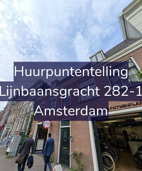Foto gevel Huurpuntentelling voor Lijnbaansgracht 282-1, Amsterdam