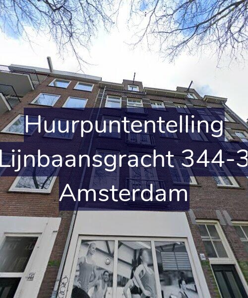 Foto gevel Huurpuntentelling voor Lijnbaansgracht 344-3, Amsterdam
