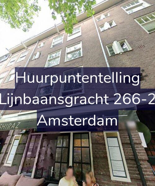 Foto gevel Huurpuntentelling voor Lijnbaansgracht 266-2, Amsterdam