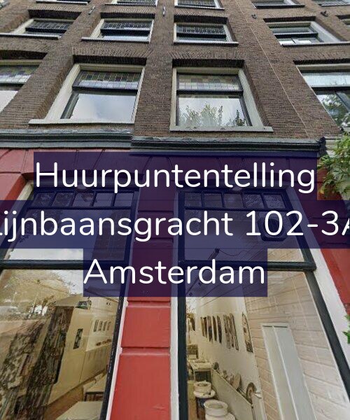 Foto gevel Huurpuntentelling voor Lijnbaansgracht 102-3A, Amsterdam