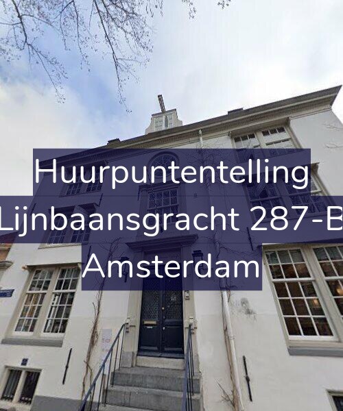 Foto gevel Huurpuntentelling voor Lijnbaansgracht 287-B, Amsterdam