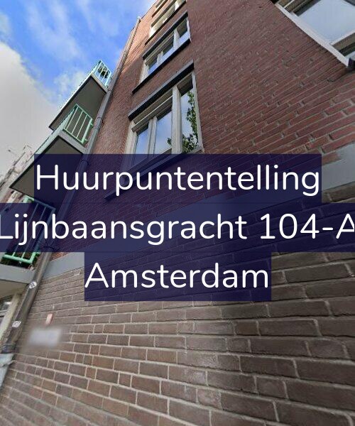 Foto gevel Huurpuntentelling voor Lijnbaansgracht 104-A, Amsterdam