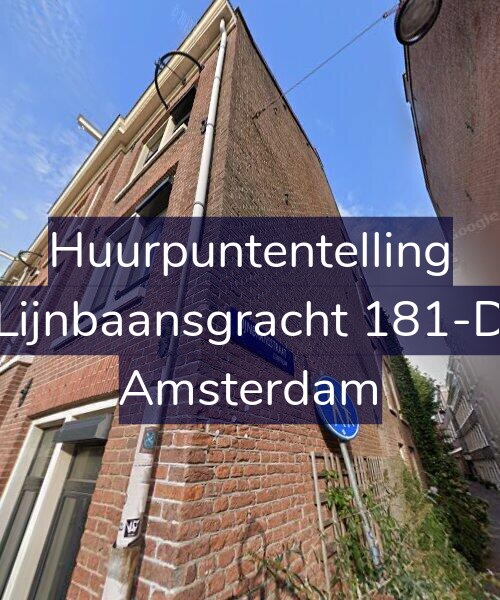 Foto gevel Huurpuntentelling voor Lijnbaansgracht 181-D, Amsterdam