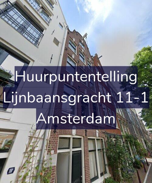 Foto gevel Huurpuntentelling voor Lijnbaansgracht 11-1, Amsterdam