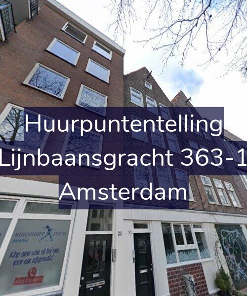 Foto gevel Huurpuntentelling voor Lijnbaansgracht 363-1, Amsterdam
