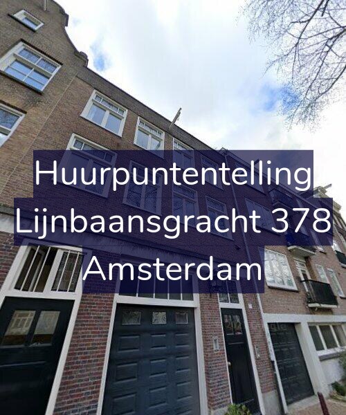 Foto gevel Huurpuntentelling voor Lijnbaansgracht 378, Amsterdam