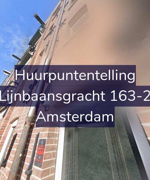 Foto gevel Huurpuntentelling voor Lijnbaansgracht 163-2, Amsterdam