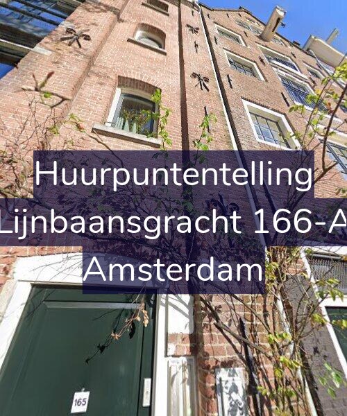 Foto gevel Huurpuntentelling voor Lijnbaansgracht 166-A, Amsterdam