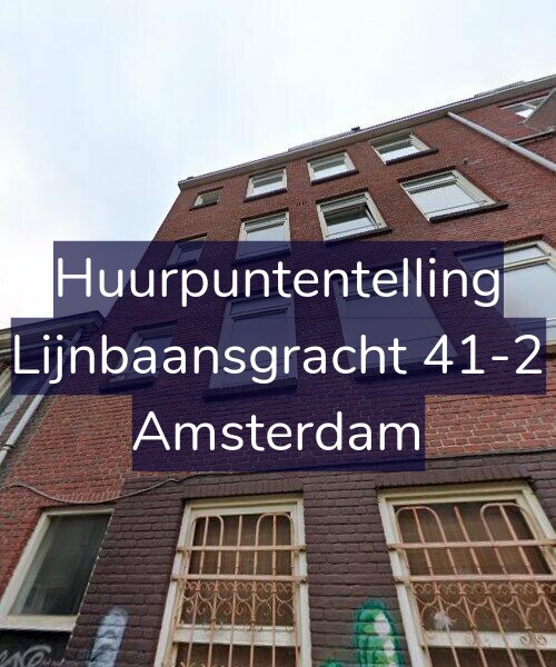 Foto gevel Huurpuntentelling voor Lijnbaansgracht 41-2, Amsterdam