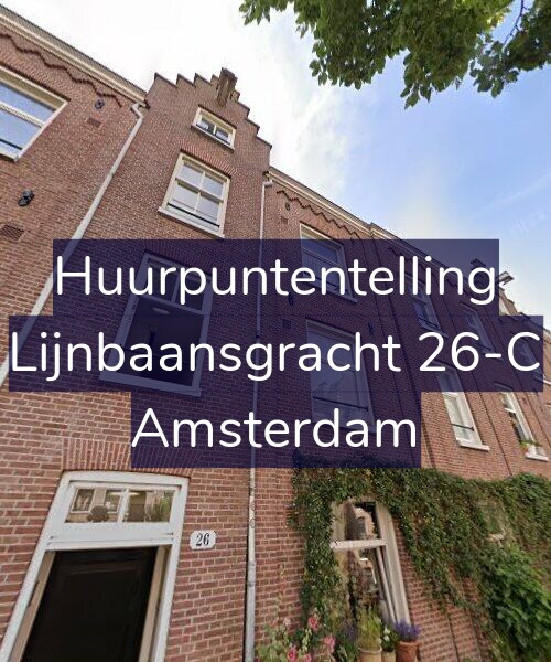 Foto gevel Huurpuntentelling voor Lijnbaansgracht 26-C, Amsterdam