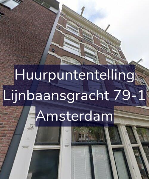 Foto gevel Huurpuntentelling voor Lijnbaansgracht 79-1, Amsterdam