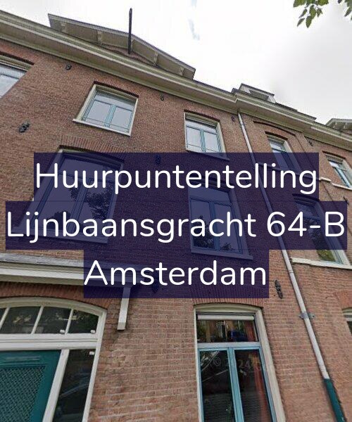 Foto gevel Huurpuntentelling voor Lijnbaansgracht 64-B, Amsterdam