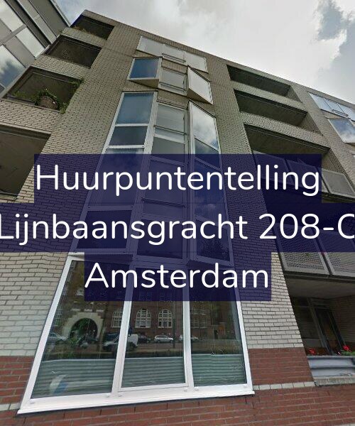Foto gevel Huurpuntentelling voor Lijnbaansgracht 208-C, Amsterdam