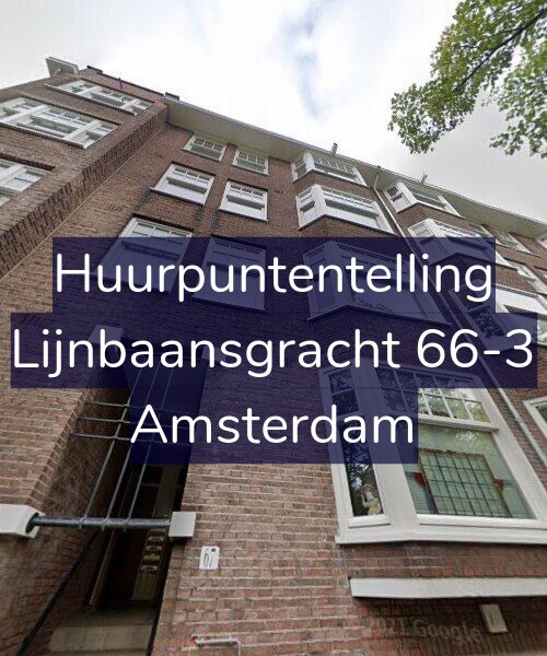 Foto gevel Huurpuntentelling voor Lijnbaansgracht 66-3, Amsterdam