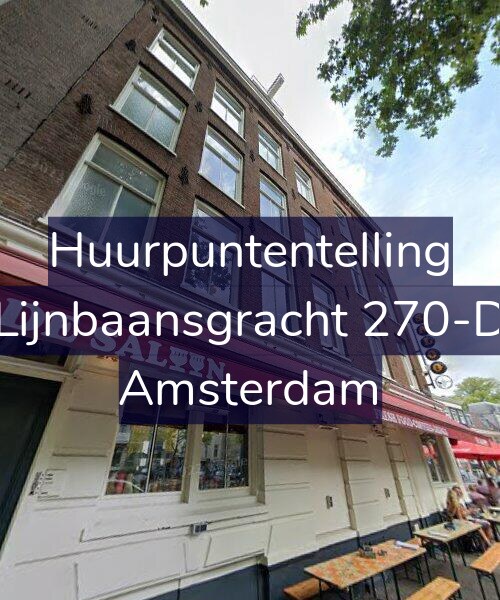 Foto gevel Huurpuntentelling voor Lijnbaansgracht 270-D, Amsterdam