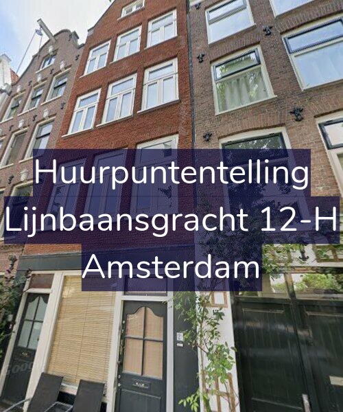Foto gevel Huurpuntentelling voor Lijnbaansgracht 12-H, Amsterdam