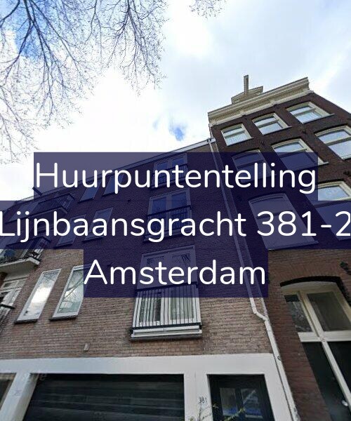Foto gevel Huurpuntentelling voor Lijnbaansgracht 381-2, Amsterdam