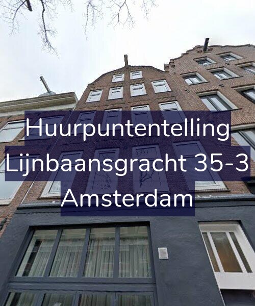 Foto gevel Huurpuntentelling voor Lijnbaansgracht 35-3, Amsterdam