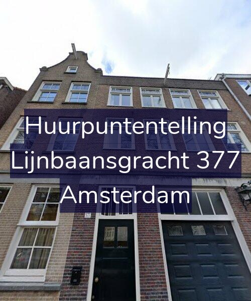 Foto gevel Huurpuntentelling voor Lijnbaansgracht 377, Amsterdam