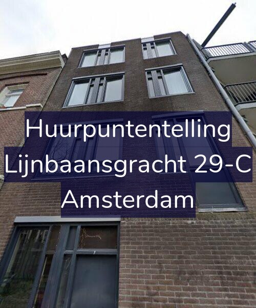 Foto gevel Huurpuntentelling voor Lijnbaansgracht 29-C, Amsterdam