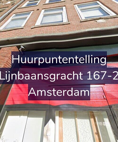 Foto gevel Huurpuntentelling voor Lijnbaansgracht 167-2, Amsterdam