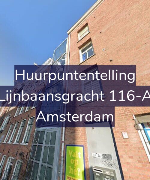 Foto gevel Huurpuntentelling voor Lijnbaansgracht 116-A, Amsterdam