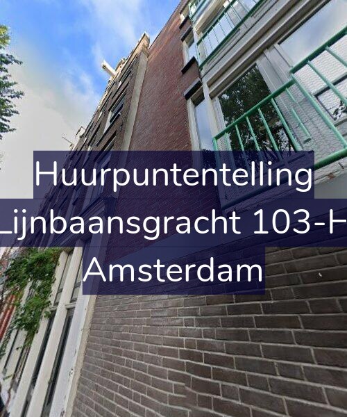 Foto gevel Huurpuntentelling voor Lijnbaansgracht 103-H, Amsterdam