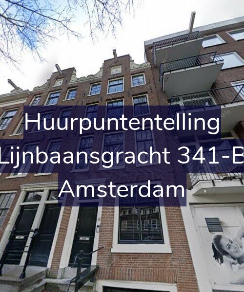 Foto gevel Huurpuntentelling voor Lijnbaansgracht 341-B, Amsterdam