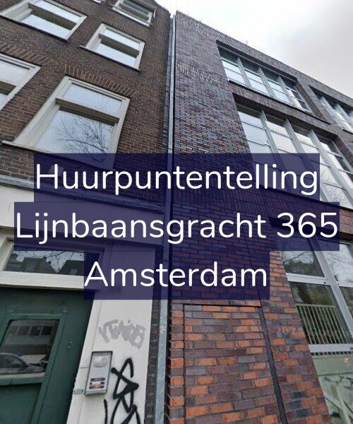 Foto gevel Huurpuntentelling voor Lijnbaansgracht 365, Amsterdam
