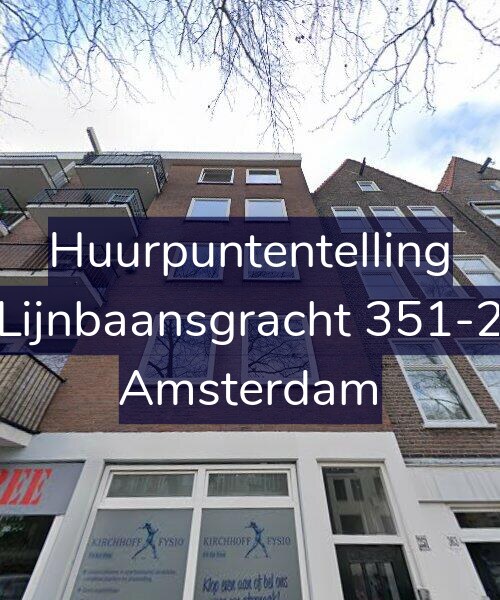 Foto gevel Huurpuntentelling voor Lijnbaansgracht 351-2, Amsterdam